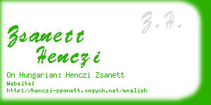 zsanett henczi business card